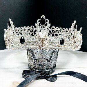 Silver Dragon Crown, Gothic Crown, Cosplay, Renaissance Faire, Medieval Crown